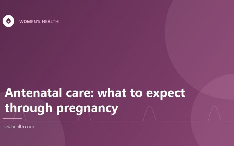 Pregnant woman at an antenatal check-up