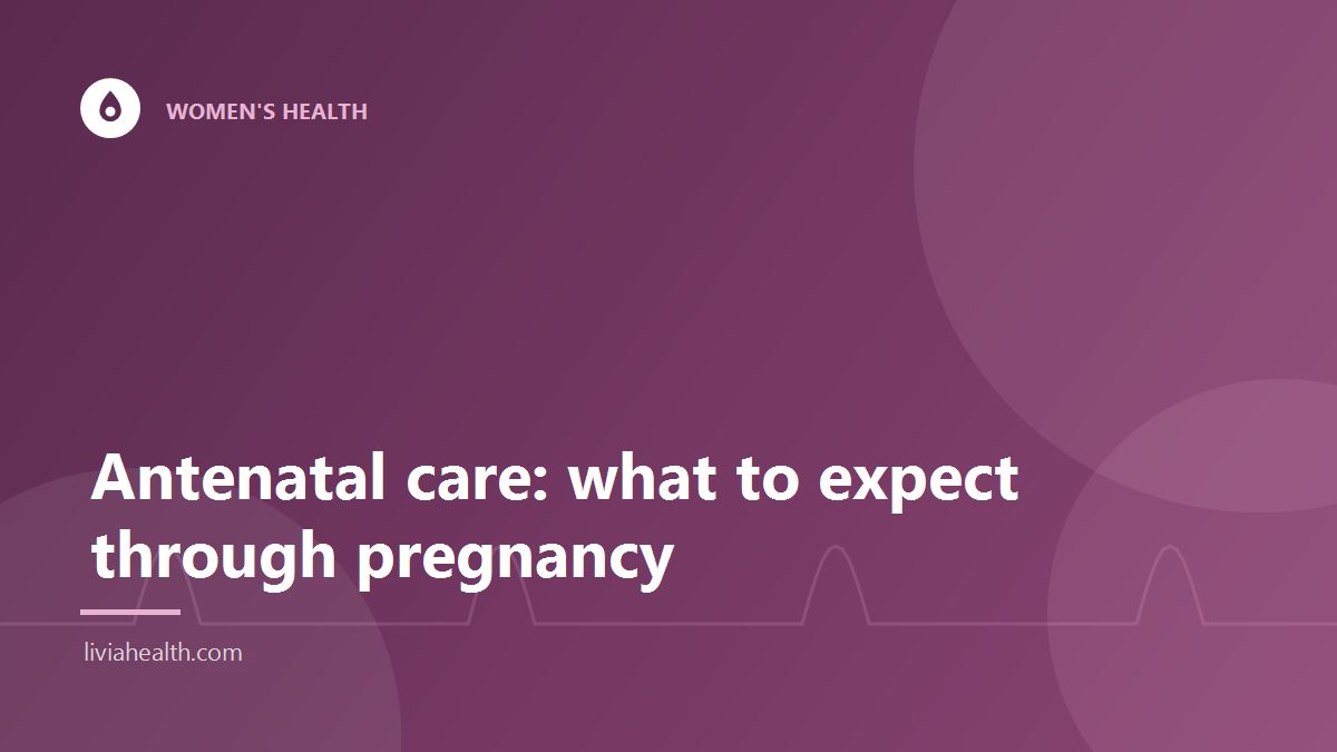 Pregnant woman at an antenatal check-up