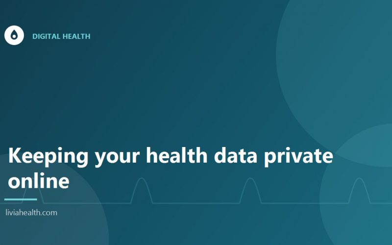 Person using a health app on a phone