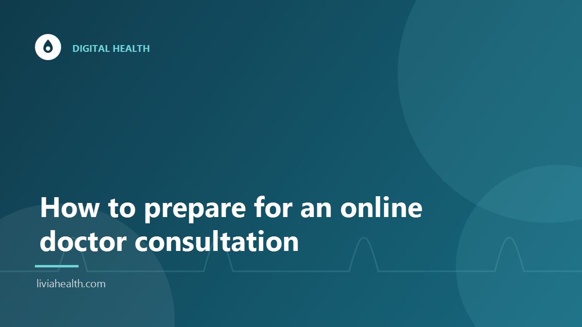 Person with notes and medicines ready for a video consultation