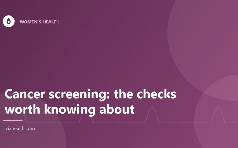 Health worker explaining a screening test to a patient