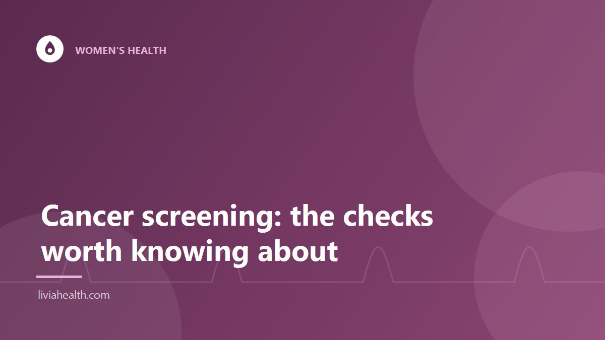 Health worker explaining a screening test to a patient