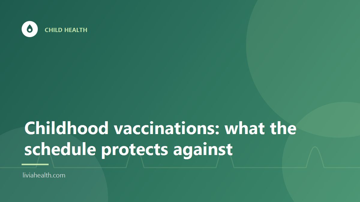 Mother holding her baby at a clinic vaccination visit